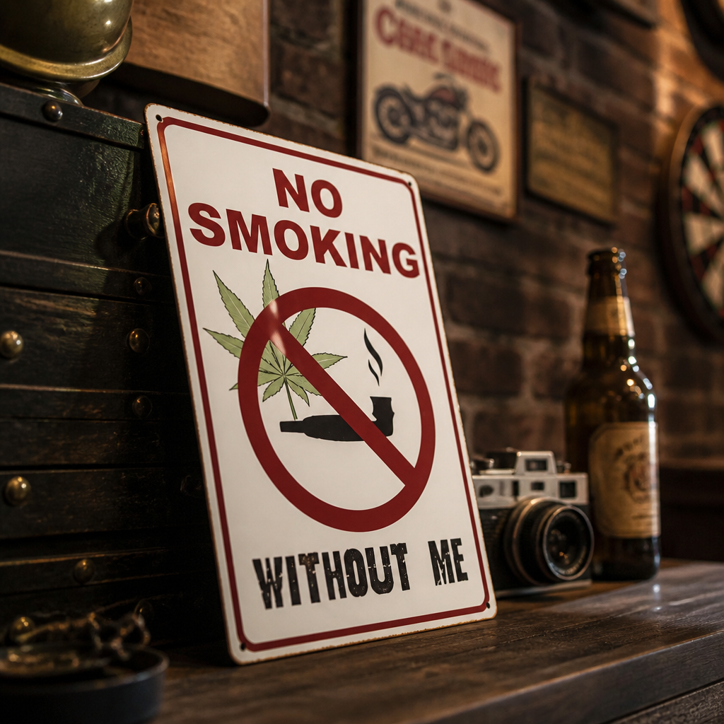 Funny retro sign wall decor